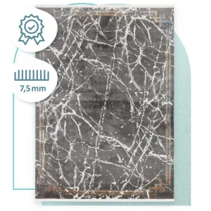 Koberec Arte Piran Marble sivý / čierny