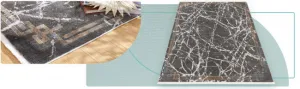 Koberec Arte Piran Marble sivý / čierny