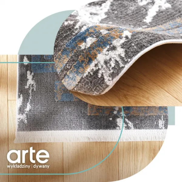 Koberec Arte Piran Marble sivý / čierny