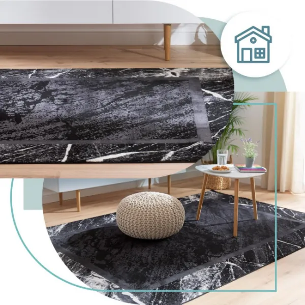 Koberec Arte Norwalk Marble čierny