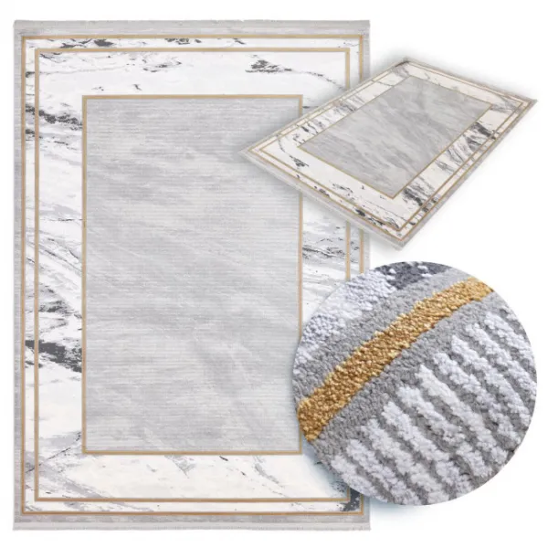 Koberec Arte Toronto Marble sivý