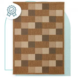 Koberec Adana Chess Beige