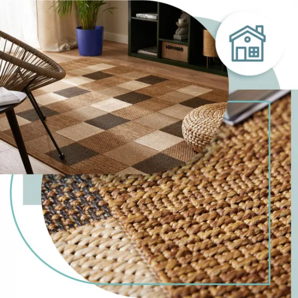 Koberec Adana Chess Beige