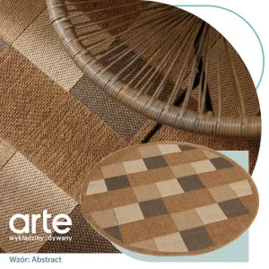 Koberec Adana Chess Beige kruh