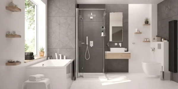DEANTE - Kerria plus chróm - Sprchová stena / walk - in, systém Kerria Plus, 100 cm KTS_030P