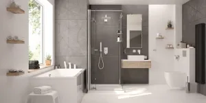 DEANTE - Kerria plus chróm - Sprchová stena / walk - in, systém Kerria Plus, 100 cm KTS_030P