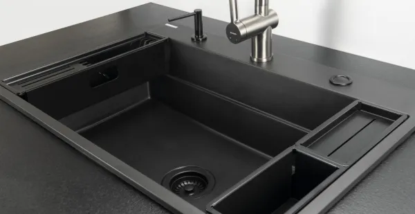 DEANTE DEANTE - Magnetic čierna - Sada príslušenstva pre drez ZZMKN22K