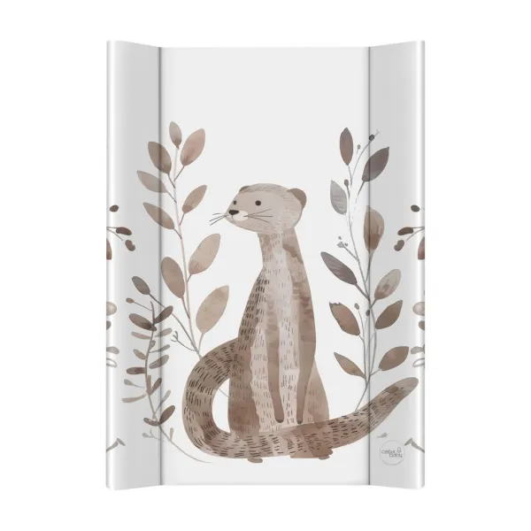CEBA BABY Podložka prebaľovacia 2-hranná s pevnou doskou (50x70) Basic Clever Otter