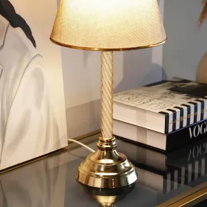 Opviq Stolní lampa Denis béžová/zlatá II