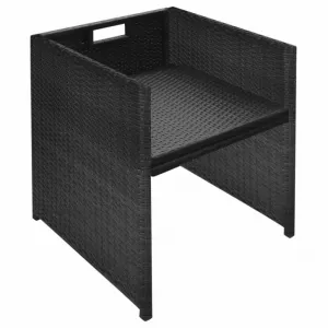 Záhradný jedálenský set 37 ks polyratan
