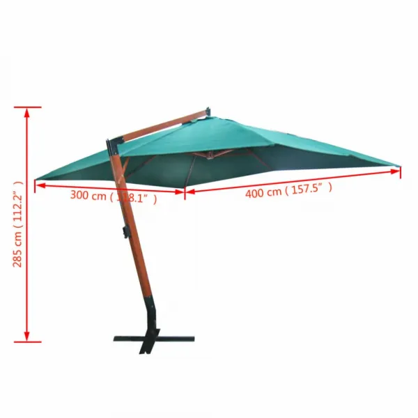 Plávajúce slnečník MELIA 300 x 400 cm