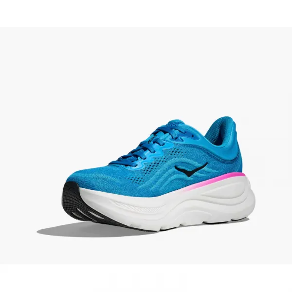 Dámska bežecká obuv HOKA Bondi 9 W skyward blue neon fuchsia
