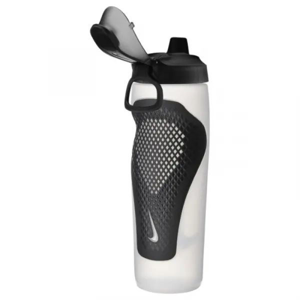 Fľaša NIKE REFUEL BOTTLE LOCKING LID NATURAL BLACK BLACK IRIDESCENT