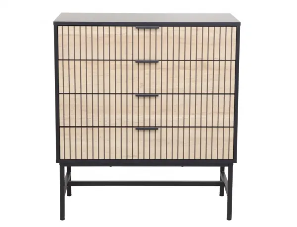 Signal Komoda Mago 80 cm dub přírodní/černý mat