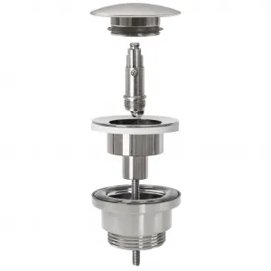 REA Sifon click-clack BRUSH NICKLE INOX