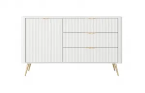 ArtLas Komoda LINA 138 D3S | biela