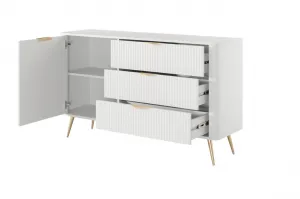 ArtLas Komoda LINA 138 D3S | biela