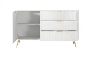ArtLas Komoda LINA 138 D3S | biela