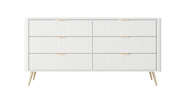 ArtLas Komoda LINA 163 6S | biela