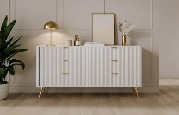 ArtLas Komoda LINA 163 6S | biela