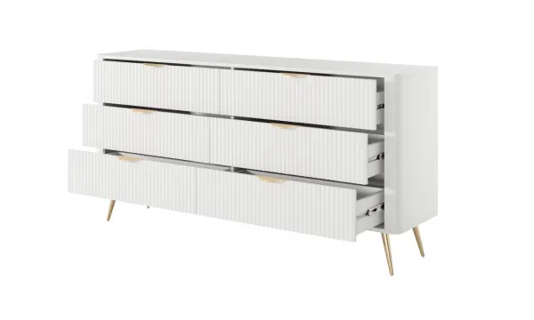 ArtLas Komoda LINA 163 6S | biela