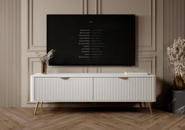 ArtLas TV stolík LINA 163 2D | biela