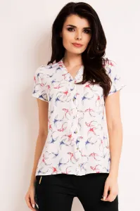Infinite You Woman's Shirt M127 Ecru/Pattern