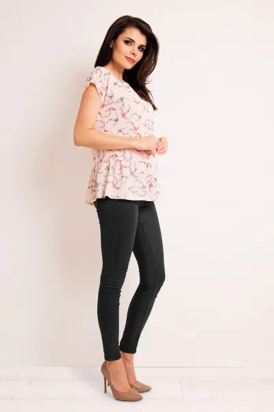 Infinite You Woman's Blouse M130 Pink/Pattern
