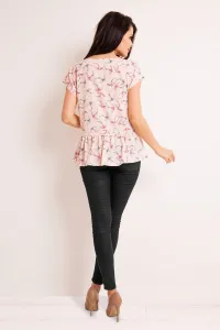 Infinite You Woman's Blouse M130 Pink/Pattern