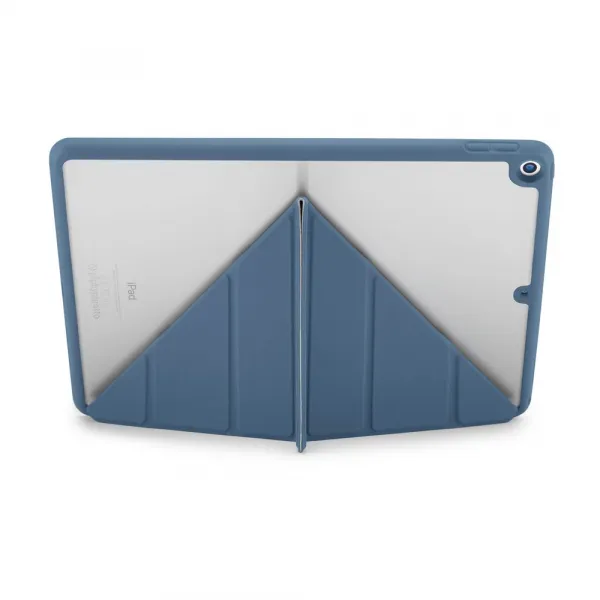 Pipetto Origami TPU puzdro, Apple iPad 10.2, 2019 / 2020 / 2021 (iPad 7 / 8 / 9), námornícka modrá