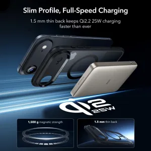 ESR Classic Hybrid MagSafe + tvrzené sklo, iPhone Air, čierne