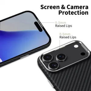 Tech-Protect Ion Carbon MagSafe, iPhone 17 Pro, čierno-strieborné