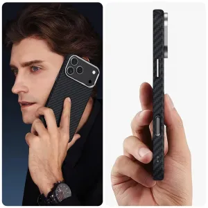 Tech-Protect Ion Carbon MagSafe, iPhone 17 Pro, čierno-strieborné