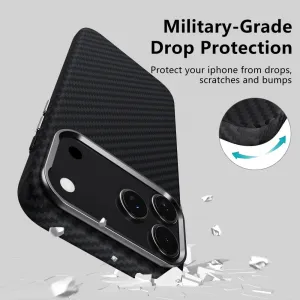 Tech-Protect Ion Carbon MagSafe, iPhone 17 Pro, čierno-strieborné