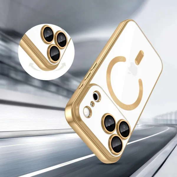 Tech-Protect MagFlex MagSafe iPhone 17 Pro Max, lesklá zlatá