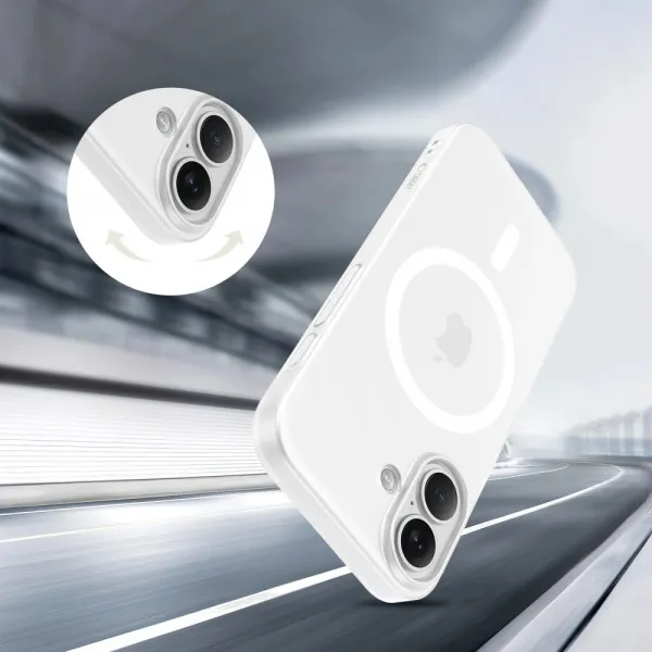 Tech-Protect MagSlim MagSafe kryt na iPhone 17, biely