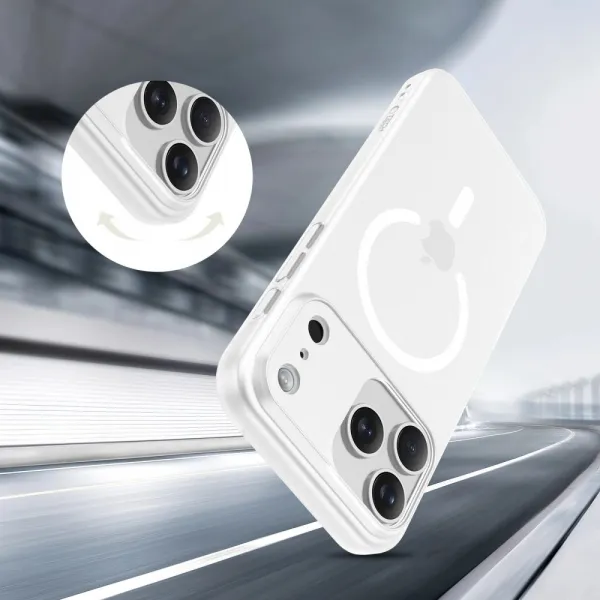 Tech-Protect MagSlim MagSafe kryt na iPhone 17 Pro, biely