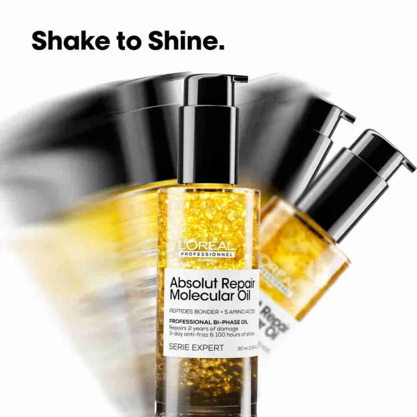 Dvojfázový olej pre všetky typy poškodených vlasov Loréal Professionnel Serie Expert Absolut Repair Molecular Oil - 90 ml - L’Oréal Professionnel + da