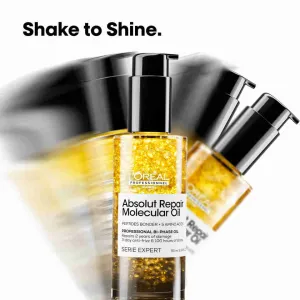 Dvojfázový olej pre všetky typy poškodených vlasov Loréal Professionnel Serie Expert Absolut Repair Molecular Oil - 90 ml - L’Oréal Professionnel + da