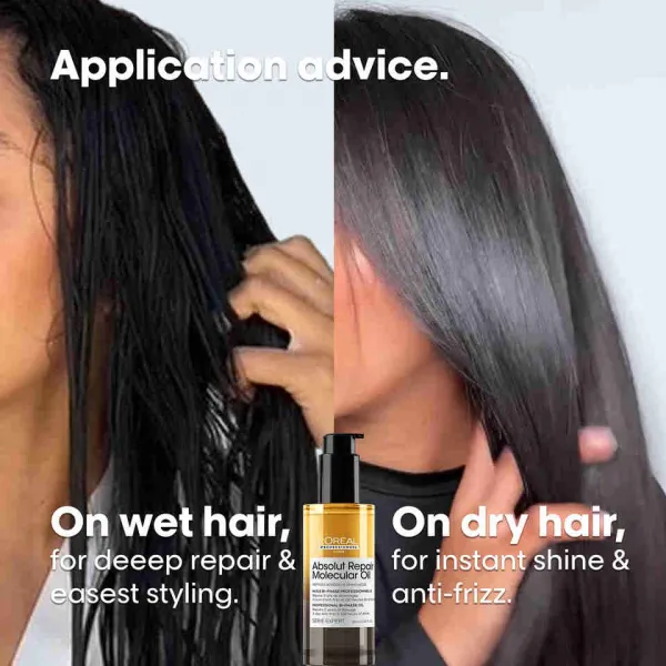 Dvojfázový olej pre všetky typy poškodených vlasov Loréal Professionnel Serie Expert Absolut Repair Molecular Oil - 90 ml - L’Oréal Professionnel + da