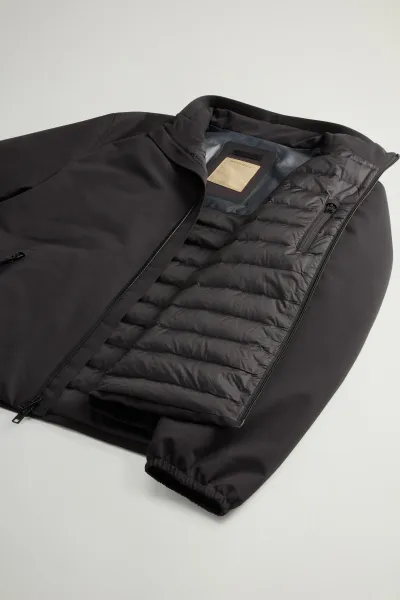 Bunda Woolrich Sailing Two Layers Bomber Black