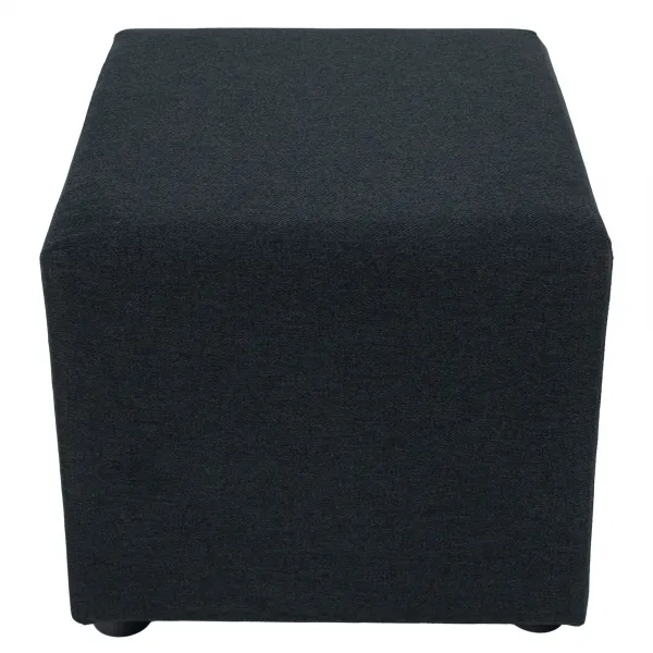 Taburet, látka Twist, tmavosivá, REGOR