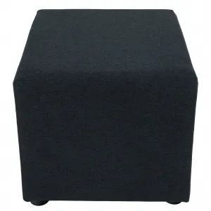Taburet, látka Twist, tmavosivá, REGOR