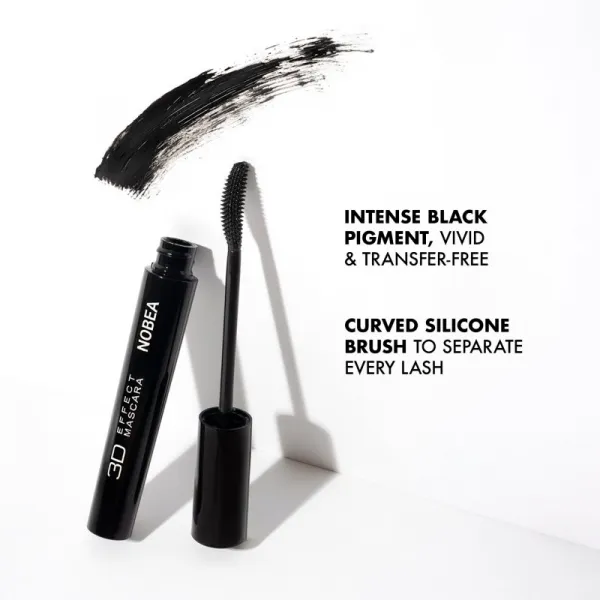 NOBEA Festive 3D Effect Mascara riasenka pre objem s 3D efektom odtieň 001 Black 8 ml