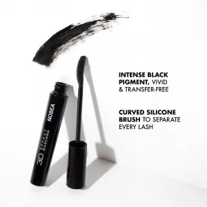 NOBEA Festive 3D Effect Mascara riasenka pre objem s 3D efektom odtieň 001 Black 8 ml