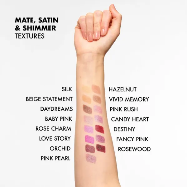 NOBEA Day-to-Day Rosy Glam Eyeshadow Palette paletka očných tieňov 24 g