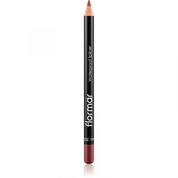 flormar Waterproof Lipliner vodeodolná ceruzka na pery odtieň 202 Soft Pink Brown 1,14 g