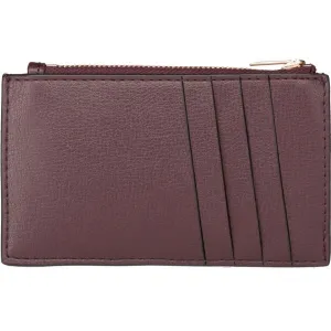 Calvin Klein FOIL LOGO TOP ZIP CARDCASE Dámska peňaženka, vínová, veľkosť