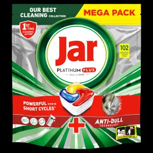 Jar Platinum Plus All In One Tablety Do Umývačky Riadu, Citrón, 102 Kapsúl 1 bal.