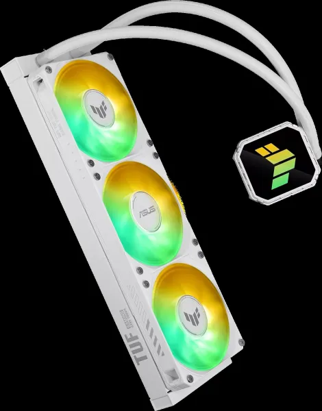 ASUS vodní chladič CPU AIO TUF GAMING LC III 360 ARGB White, 3x120mm, LGA1851, AM5